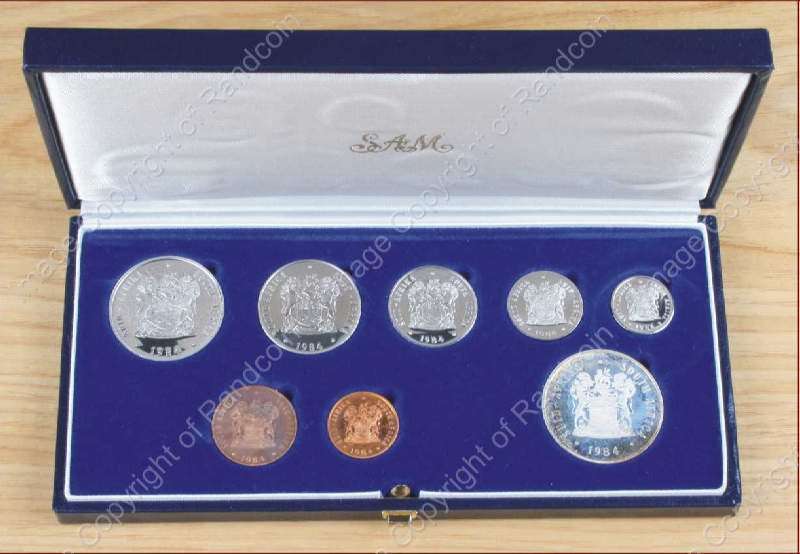 *#* @@ R1 Crazy @@ *#* 1984 SA Proof Set in Original SA Mint box !!! *#*