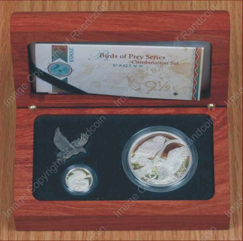 *#* 2003 Silver Combo Set Proof Eagles in Wooden Box mintage 997 *#*