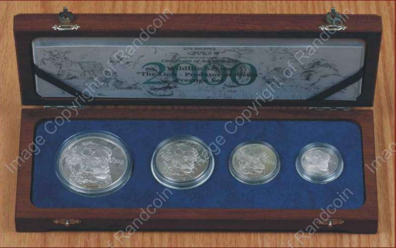 *#* 2000 Silver Prestige Lion in Wooden Box Mintage 236 *#*