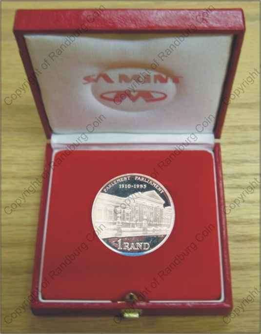 @@ CRAZY R1 start *#* SA Silver R1 Proof 1985 Proof Parliament in a Red Box *#*