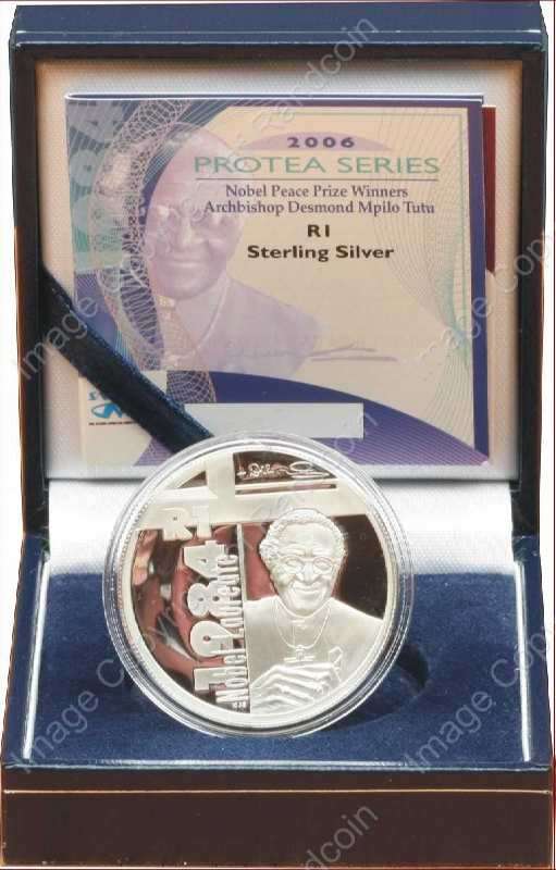 *#* SA Silver R1 Proof 2006 Desmond Tutu Mintage 1375 *#*