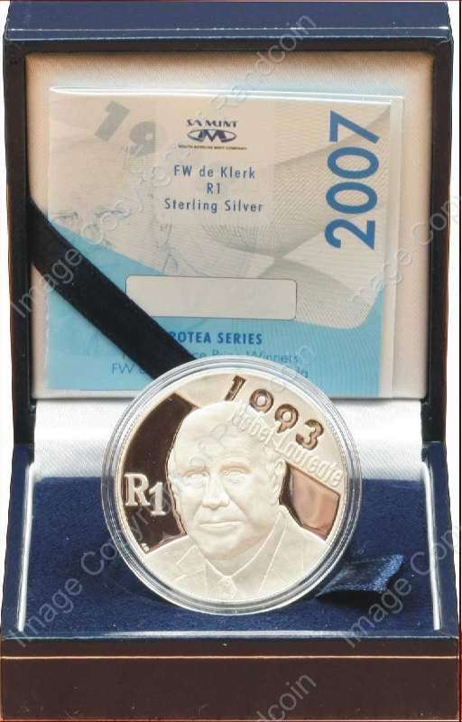 *#* SA Silver R1 Proof 2007 De Klerk *#*