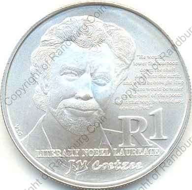 *#* SA 2011 Silver R1 Protea Uncirculated JM Coetzee Nobel Winner *#*