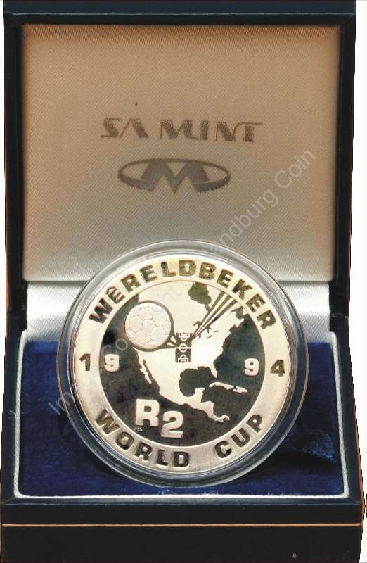 *#* SA Silver R2 Proof 1994 Soccer World Cup *#*