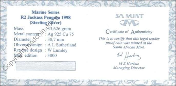 1998_Silver_R2_Proof_Marine_Penguin_cert_in_b
