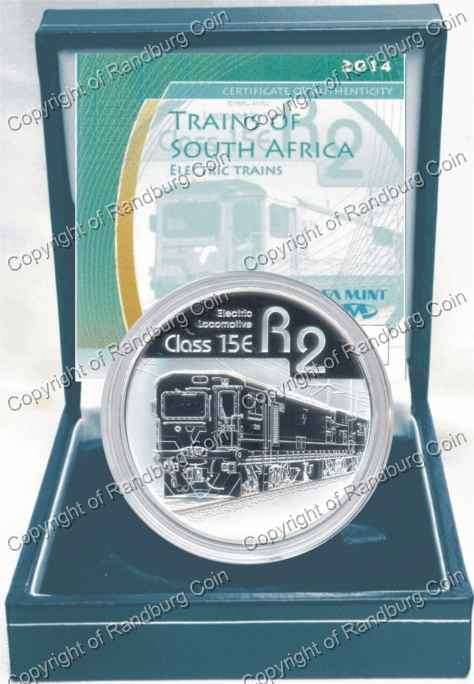*#* SA Silver R2 Proof 2014 Electric Train Mintage 700 *#*