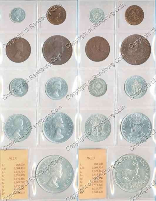 *#* 1953 SA Union Coins - as per images *#*