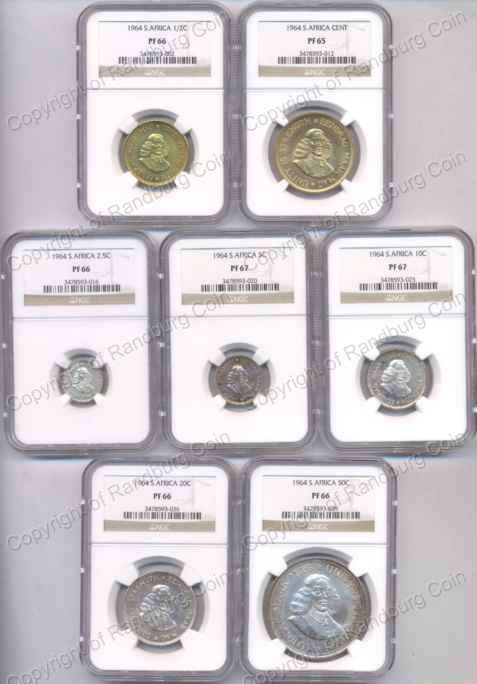 *#* NGC 1964 SLABBED SHORT PROOF SET *#*