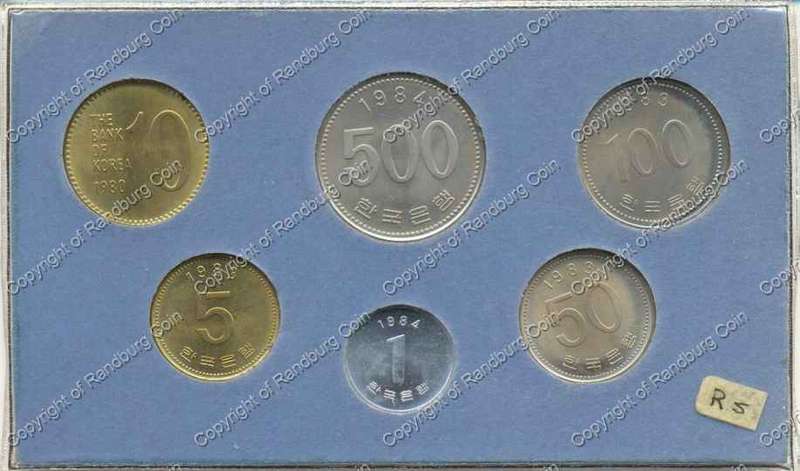 *#* Korea 1980s Mint Coin Set for World Bank Conference *#*