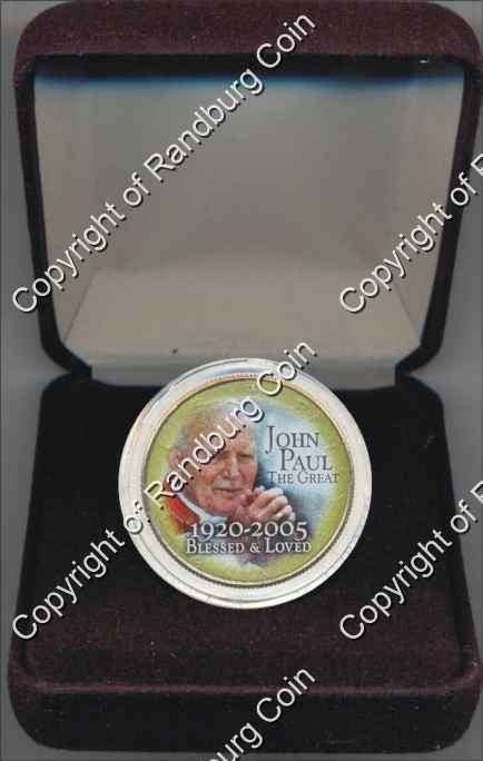 *#* USA POPE JOHN PAUL GOLD PLATED - JF KENEDY HALF DOLLAR *#*