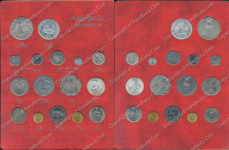 *#* International Coins - FAO Money Card 12 includes 3 silver coins *#*