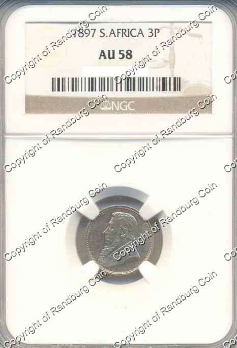 *#* 1897 TICKEY NGC SLABBED AU 58 *#*