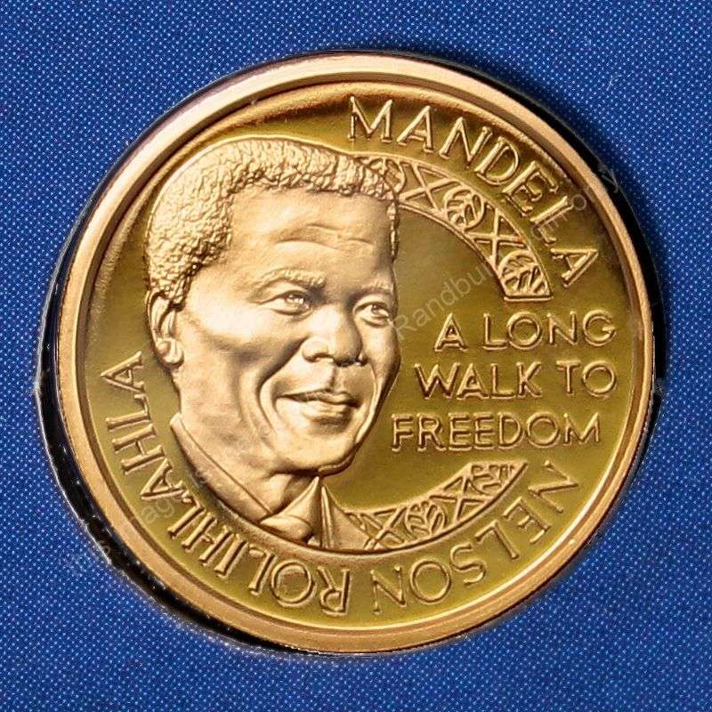1993 MN Mandela Gold Tenth oz Nobel Laureate Honoured with the Nobel Peace Prize medal ob