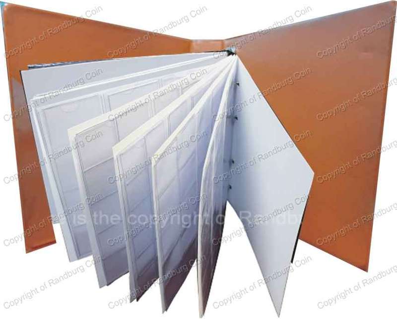 *#* A5 Album - WINDSOR TAN BROWN - With 8 Coin Pages and 7 White Dividers *#*