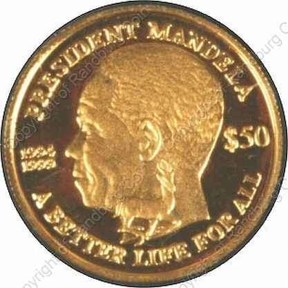 *#* 2004 Mandela Gold Proof One Tenth Sierra Leone in Box - NO Certificate *#*