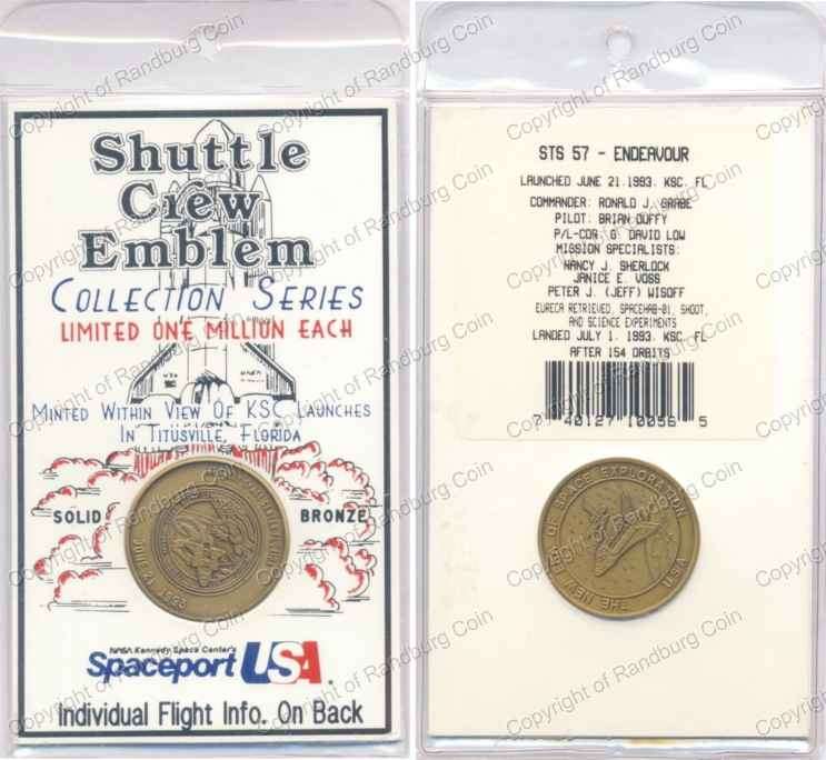 *#* 1993 Shuttle Crew Emblem - Endeavor Flight Launched 21 June *#*