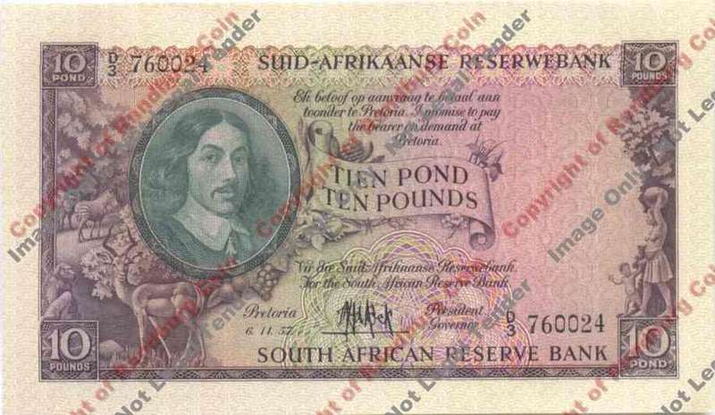 *#* MH DE KOCK - 3rd Issue - Ten Pound Afr/Eng - EF+/AU *#*