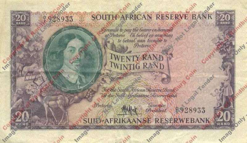 *#* MH DE KOCK - 4th Issue - Twenty Rand Eng/Afr VF *#*