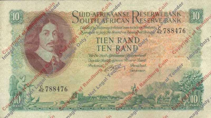Grissik 1st Issue 10 Rand Afr/Eng - F
