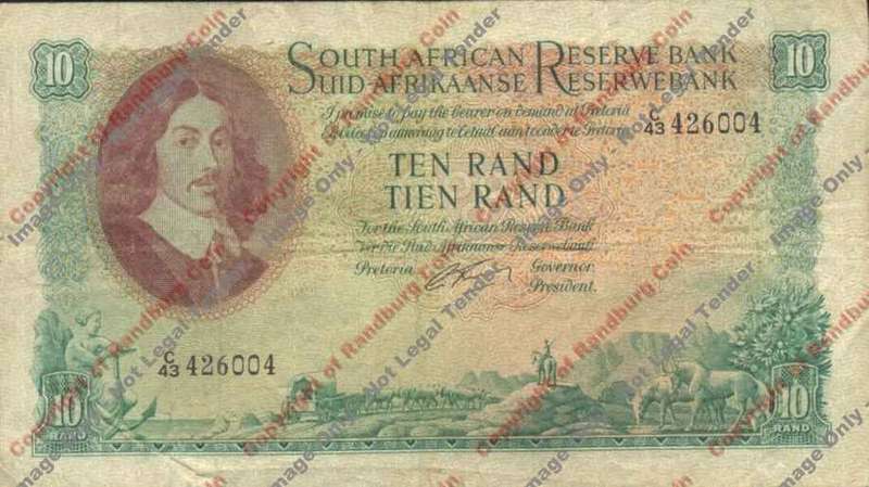 Grissik 1st Issue 10 Rand English/Afrikaans F+ -