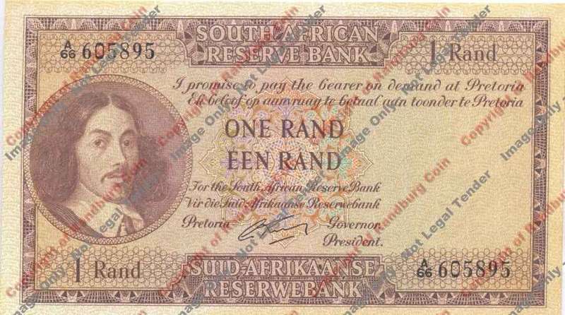 *#* G RISSIK - 1st Issue - 1 Rand Eng/Afr - AU *#*