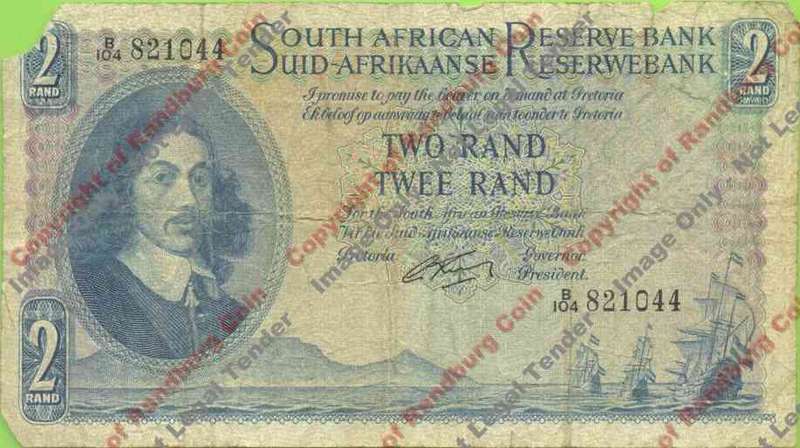 *#* G RISSIK - 1st Issue - 2 Rand Eng/Afr - VG - see description *#*
