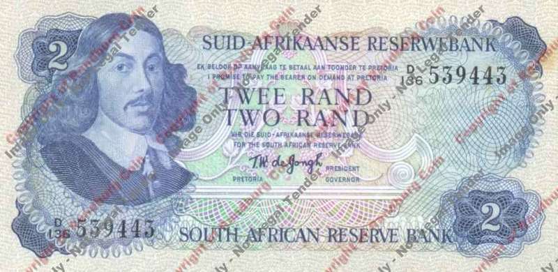 *#* TW de JONGH - 3rd Issue - 2 Rand - EF+ *#*