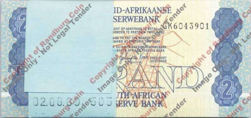 *#* GPC De Kock 3rd Issue - Two Rand Notes UNC - 100 in sequence *#*