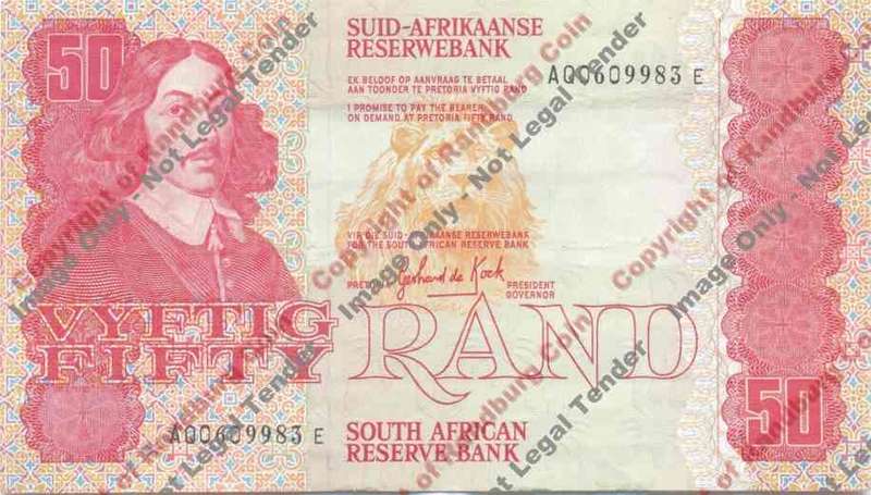 *#* GPC De Kock 3rd Issue - Fifty Rand Note - VF *#*