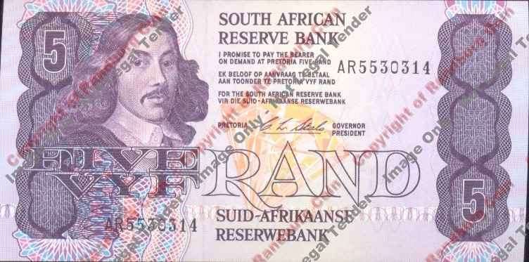 *#* CL Stals 1st Issue - Five Rand Note UNC *#*