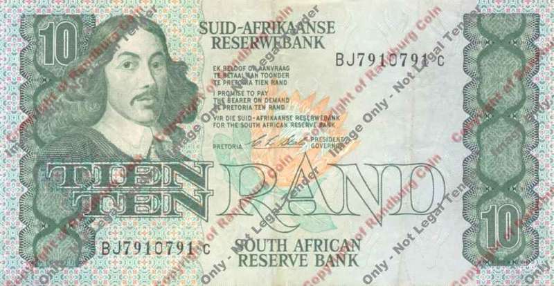 *#* CL Stals 1st Issue - Ten Rand Note - VF *#*