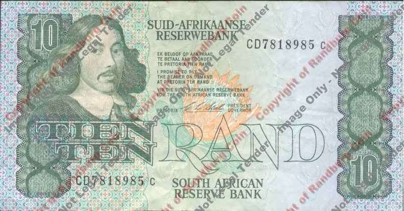 *#* CL Stals 1st Issue - Ten Rand Note - VF *#*