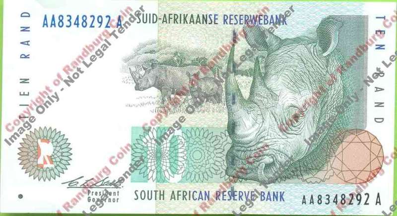 *#* CL Stals 2nd Issue - Ten Rand Note - UNC *#*