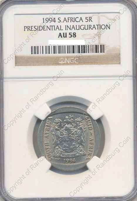 *#* 1994 R5 NGC SLABBED PRESIDENTIAL INAUGURATION AU 58 *#*