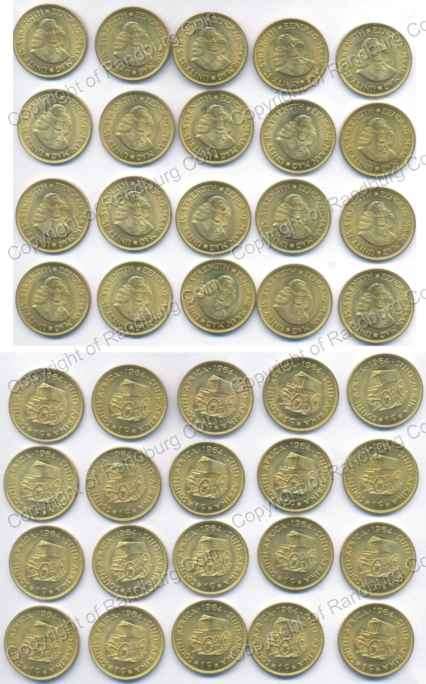 *#* 1st Decimal - 20 UNC/AU - One Cent Coins *#*