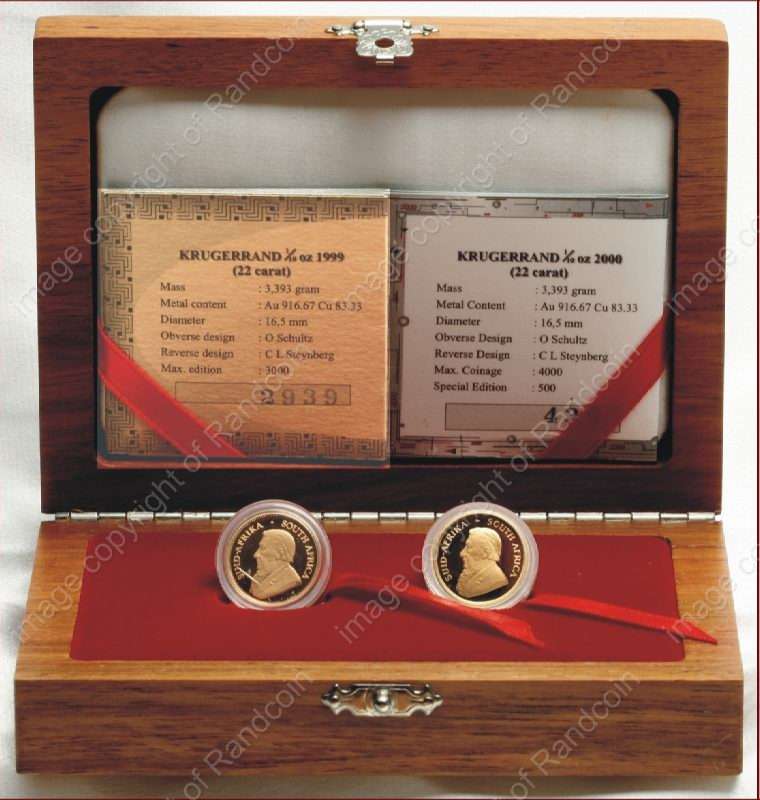 *#* Krugerrand Proof Millenium Tenth oz Coin Set *#*