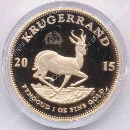 *#*2015 Gold Krugerrand 1oz Launch Coin-Winston Churchill 50 years Mint Mark-Red box-NO Certificate