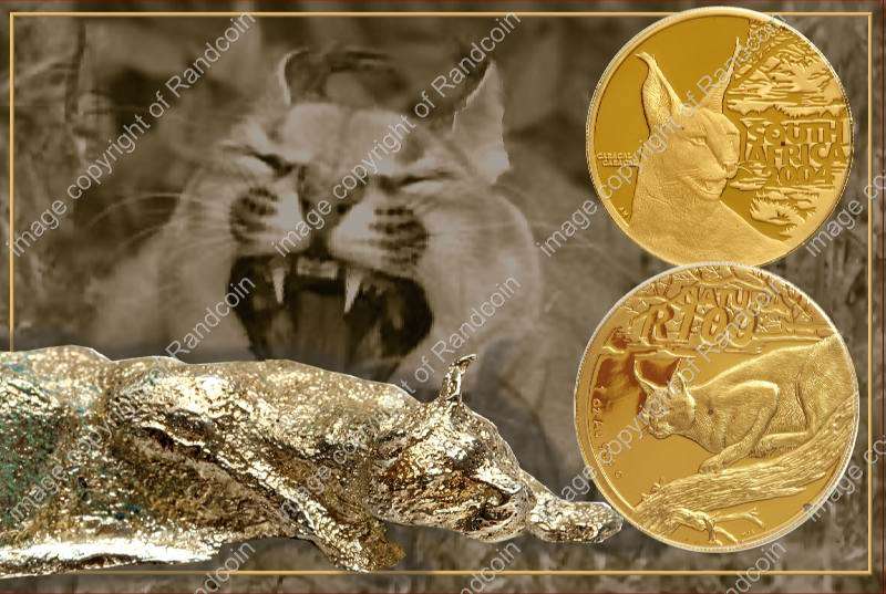 2004_Gold_Natura_Launch_Set_Caracal_coins_1oz_ob_and_rev