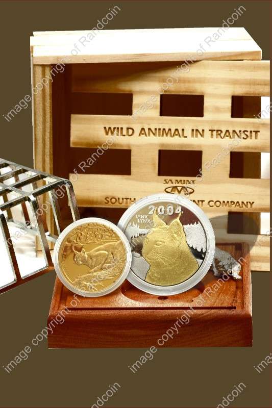 *#* 2004 SA Gold Natura 1oz Caracal Launch Set with Mintage 300 *#*