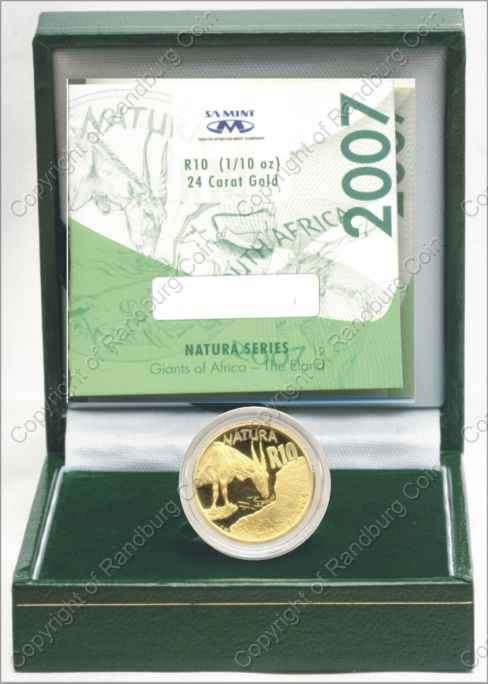 2005_Gold_Hippo_coin_Tenth_oz_open_box_rev