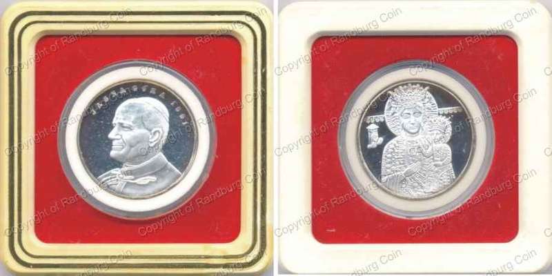 *#* 1991 Pope John Paul 2nd Silver Medallion *#*