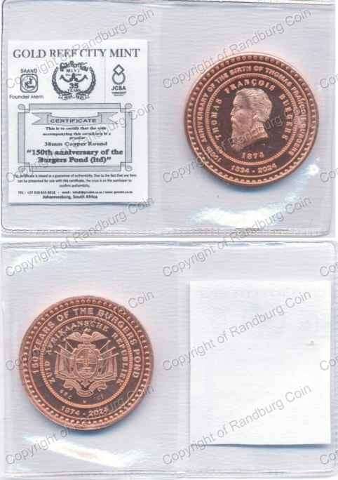 *#* 2024 GRC 150th Anniv. of the Burgers Pond CT Mintmark Copper Medallion *#*