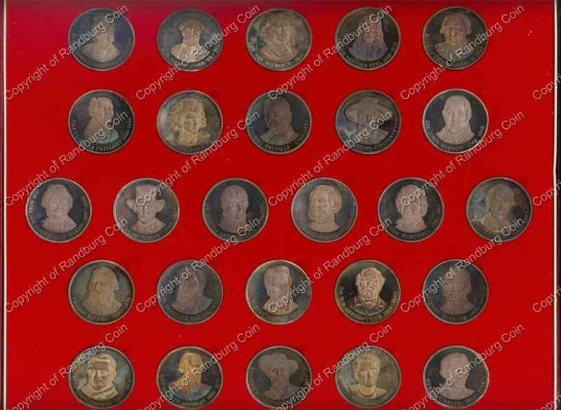 *#* Pioneers of Southern Africa Silver 26 Medallions Set *#*