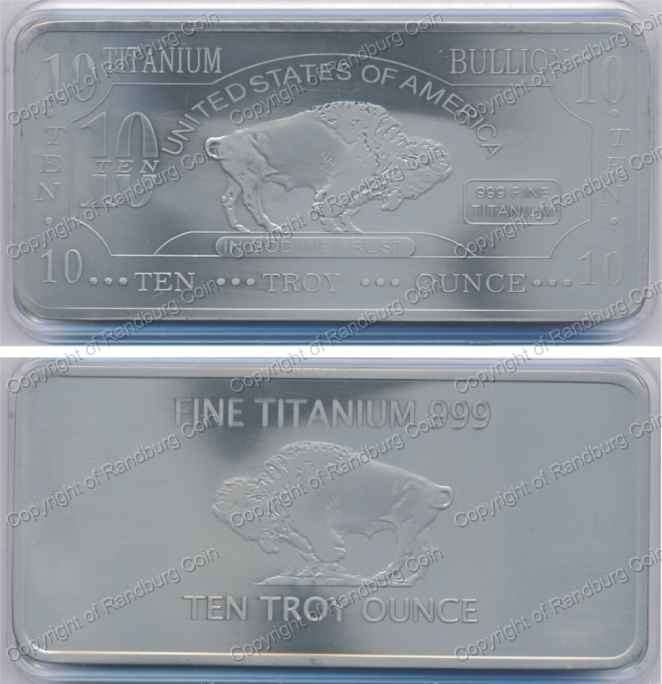 *#* Titanium 10 oz United States of America - Bison Bar *#*