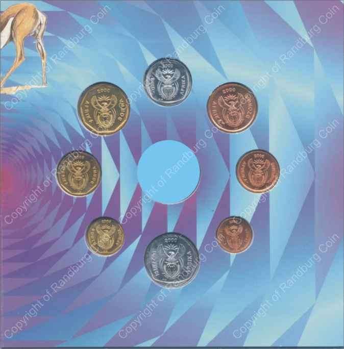 *#* 2000 SA Mint Pack Set - New Coat of Arms - NO R5 coin - UNC *#*