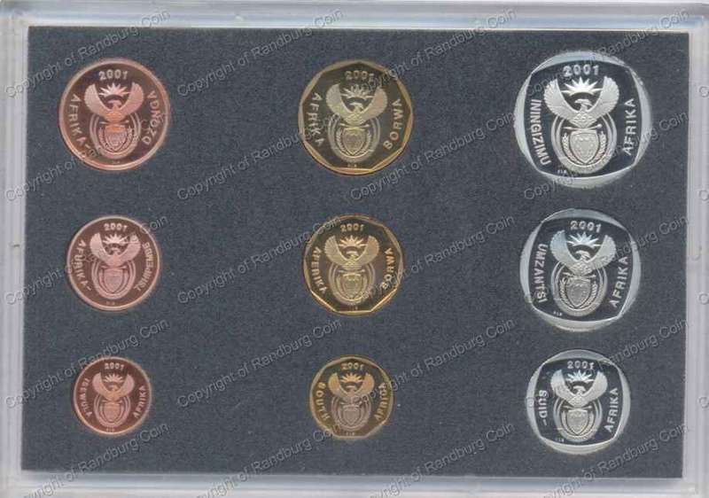 *#* 2001 SA Proof Set in Plastic Holder - NO Box, NO CoA *#*