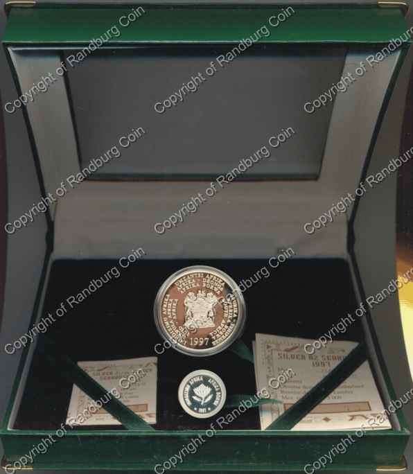*#* 1997 Silver Combo Set Kysna Sea Horse in Original Box Mintage 200 est.