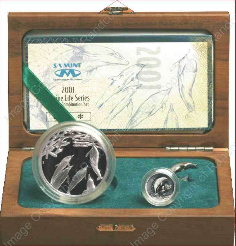 2001_SA_Silver_Combo_Set_Proof_Dolphin_box_rev