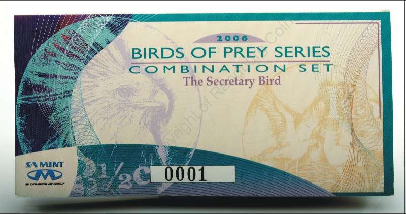 2006_R2_Proof_Silver_Secretary_Bird_of_Prey_coin_Set_certificate