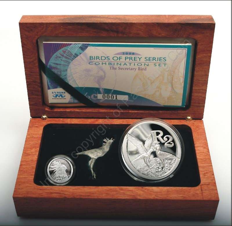*#* 2006 Silver R2 and Tickey Secretary Combo Set- Wooden Box *#*